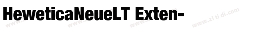 HeweticaNeueLT Exten字体转换